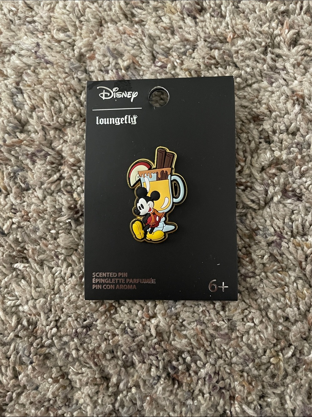 Disney Loungefly Mickey Mouse Apple Cider Cinnamon Sticks Scented Pin